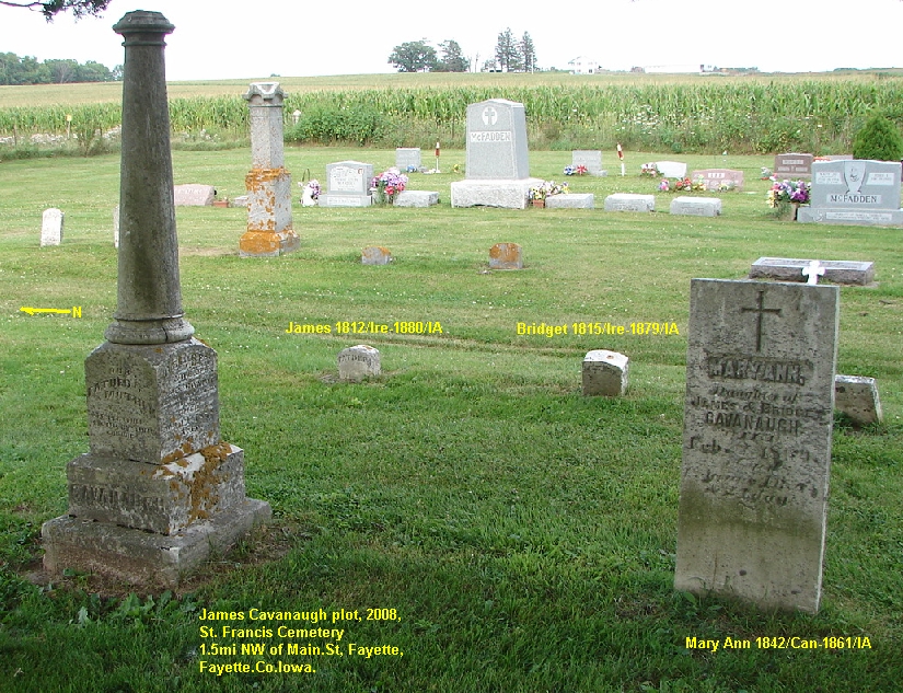 Dominic Cavanaugh's brother James Jr. Cavanaugh 18521928 married a